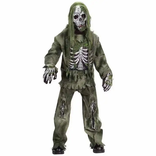 Zombie Skeleton Costume for Kids & Adults – Scary Halloween Outfit